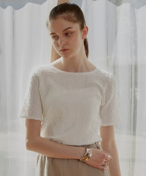 VANNIE U（ヴァニーユー）の「しゅわしゅわアイスT（Tシャツ/カットソー・レディース・ライム/ブラック/ホワイト/ベージュ/レッド/ピンク・FREE）」の7枚目の写真