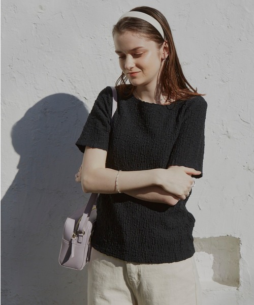 VANNIE U（ヴァニーユー）の「しゅわしゅわアイスT（Tシャツ/カットソー・レディース・ライム/ブラック/ホワイト/ベージュ/レッド/ピンク・FREE）」の21枚目の写真