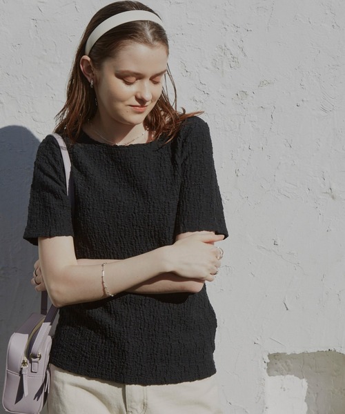 VANNIE U（ヴァニーユー）の「しゅわしゅわアイスT（Tシャツ/カットソー・レディース・ライム/ブラック/ホワイト/ベージュ/レッド/ピンク・FREE）」の22枚目の写真