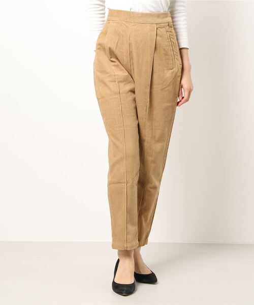 STYLEBLOCK(スタイルブロック)の「コーデュロイテーパードパンツ(その他パンツ・レディース・ライトベージュ/テラコッタ/ブラウン/ベージュ系その他/ミント/ベージュ・M)」の11枚目の写真