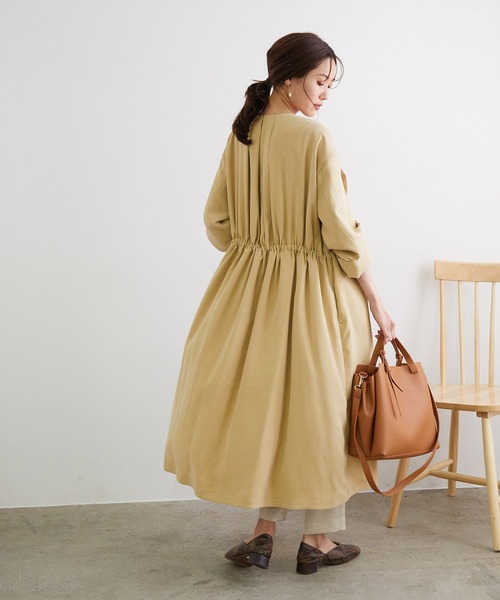 新品未使用ミルクティピンクベージュロペピクニックノーカラーロングガウンコート長袖 楽天市場】rope picnic コートの通販