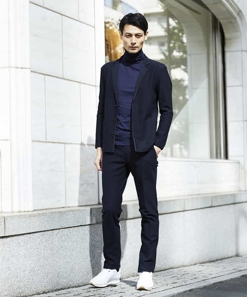 MICHEL KLEIN HOMME   （ミッシェルクランオム）の「パンツ（ミラノラッセル）（その他パンツ・メンズ・ネイビー/ベージュ・48/46/51）」の15枚目の写真