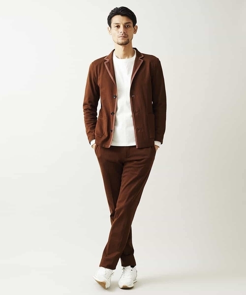 MICHEL KLEIN HOMME   （ミッシェルクランオム）の「パンツ（ミラノラッセル）（その他パンツ・メンズ・ネイビー/ベージュ・48/46/51）」の3枚目の写真