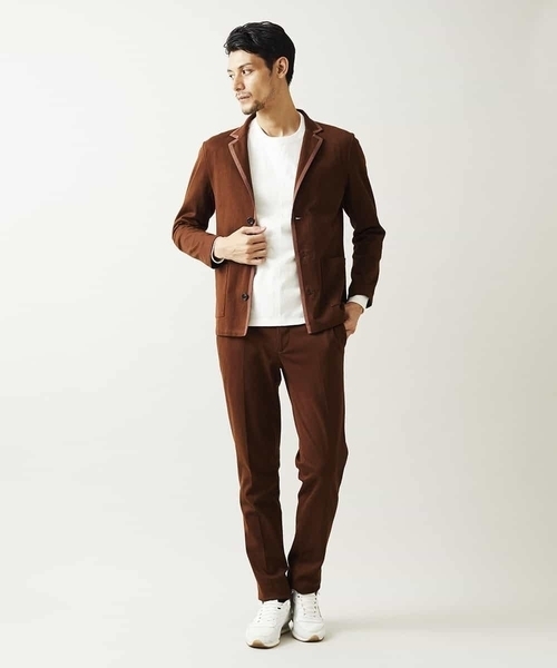 MICHEL KLEIN HOMME   （ミッシェルクランオム）の「パンツ（ミラノラッセル）（その他パンツ・メンズ・ネイビー/ベージュ・48/46/51）」の4枚目の写真