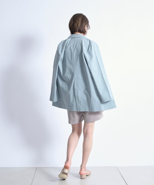 DouDou（ドゥドゥ）の「ストレッチWジャケット（テーラードジャケット・レディース・ベージュ/グリーン・FREE）」の14枚目の写真