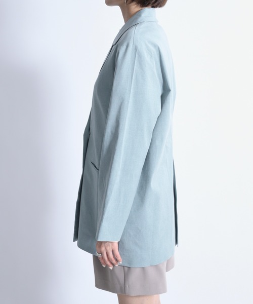 DouDou（ドゥドゥ）の「ストレッチWジャケット（テーラードジャケット・レディース・ベージュ/グリーン・FREE）」の22枚目の写真