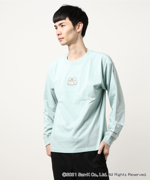 セール すみっコぐらし フロント刺繍ロンｔ 袖ワンポイントプリント キャラクター刺繍 Tシャツ カットソー Jeans Mate ジーンズメイト のファッション通販 Zozotown