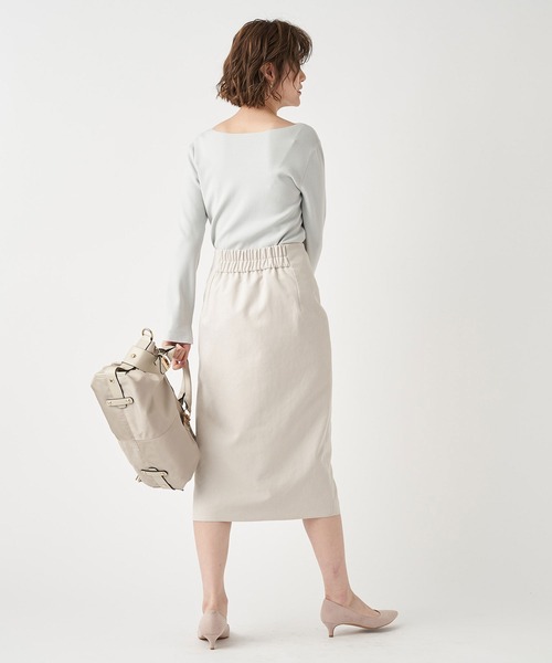 RIVE DROITE(リヴドロワ)の「なめらかな肌触りが魅力 総針2WAYニット(ニット/セーター・レディース・ネイビー/オフホワイト/ライトベージュ/ミント/ブルー系その他/チャコールグレー/ラベンダー・FREE)」の17枚目の写真