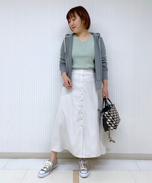 RIVE DROITE(リヴドロワ)の「なめらかな肌触りが魅力 総針2WAYニット(ニット/セーター・レディース・ネイビー/オフホワイト/ライトベージュ/ミント/ブルー系その他/チャコールグレー/ラベンダー・FREE)」の11枚目の写真