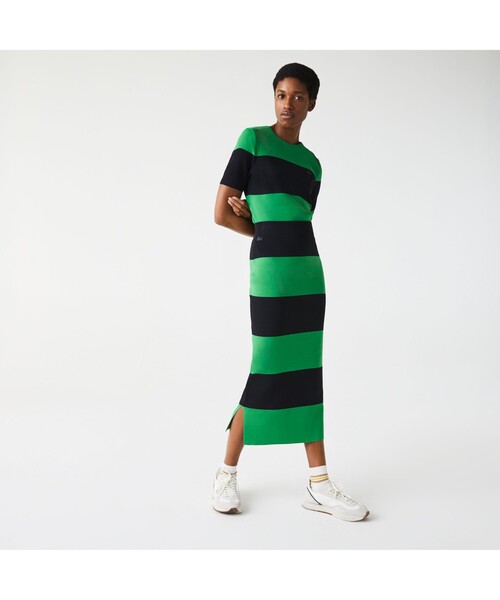 ラコステライブ ロングドローストリングプリーツスカート LACOSTE L!VE（ラコステライブ）の「ラコステライブ ロング