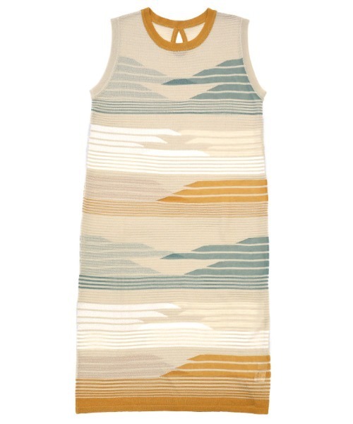 select MOCA（セレクトモカ）の「2021 SS マルチパターンサマーニットシアーノースリーブロングワンピース（ワンピース・レディース・ライム/オレンジ/ライトグリーン・FREE）」の20枚目の写真