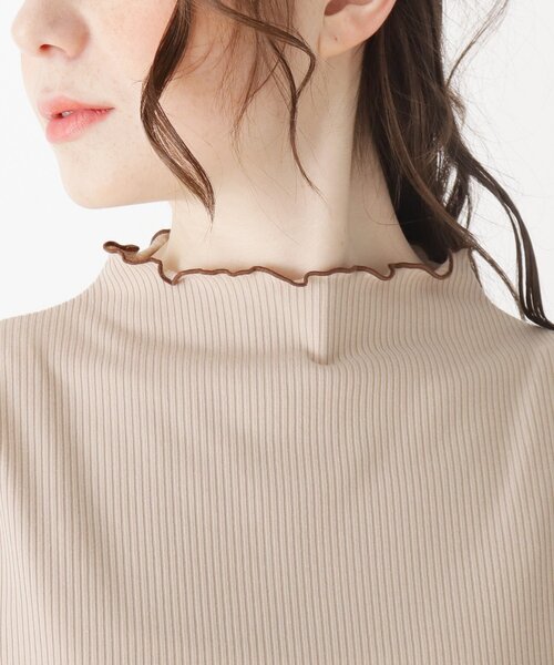 Cutie Blonde（キューティーブロンド）の「◆【S-L】ハイ配色メロウプルオーバー（Tシャツ/カットソー・レディース・ベージュ系4/ブラック系4/アイボリー系4・03/01/02）」の7枚目の写真