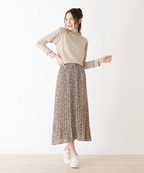 Cutie Blonde（キューティーブロンド）の「◆【S-L】ハイ配色メロウプルオーバー（Tシャツ/カットソー・レディース・ベージュ系4/ブラック系4/アイボリー系4・03/01/02）」の11枚目の写真