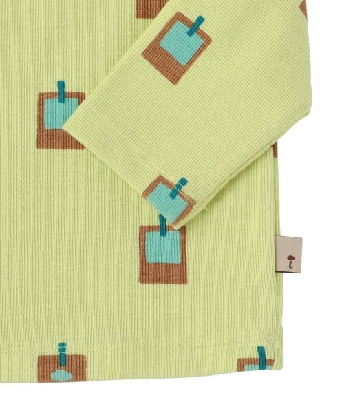 moimoln（モイモルン）の「【セットアップ】ライムカラースウェット上下セット（Tシャツ/カットソー・キッズ・ライム・80ｃｍ/90cm/110cm/100cm/120cm）」の10枚目の写真