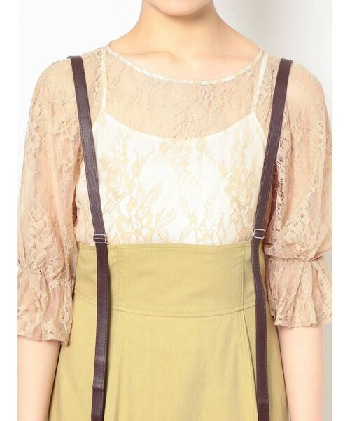 MERCURYDUO(マーキュリーデュオ)の「2WAYサスペンダーツイルスカート(スカート・レディース・ブラウン/ライム/アイボリー・SMALL/MEDIUM)」の19枚目の写真