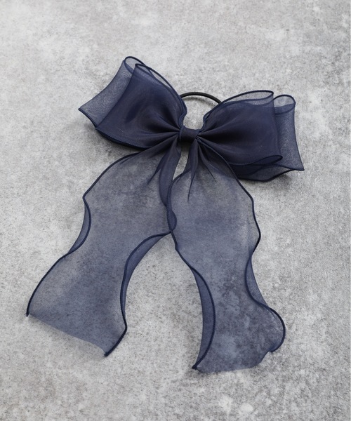 ap retro(アプレトロ)の「オーガンジーヘアリボンゴム【ZOZO限定アイテム】(ヘアゴム・レディース・ホワイト/ピンク/グレー/ブラック/ベージュ/ネイビー・FREE)」の11枚目の写真