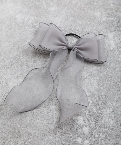 ap retro(アプレトロ)の「オーガンジーヘアリボンゴム【ZOZO限定アイテム】(ヘアゴム・レディース・ホワイト/ピンク/グレー/ブラック/ベージュ/ネイビー・FREE)」の21枚目の写真