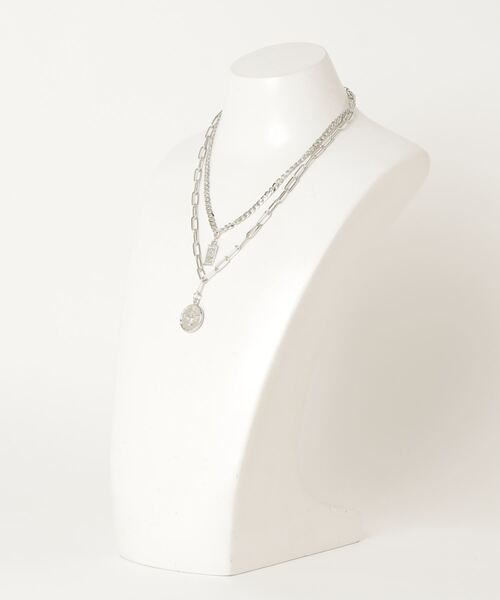 WEGO(ウィゴー)の「WEGO/レイヤーモチーフネックレス(ネックレス・レディース・シルバー/その他2/その他1/その他3/その他4/その他5・FREE)」の7枚目の写真
