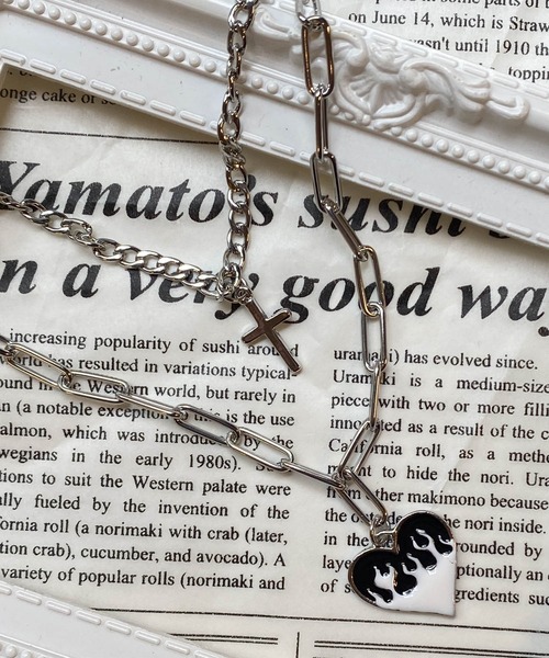 WEGO(ウィゴー)の「WEGO/レイヤーモチーフネックレス(ネックレス・レディース・シルバー/その他2/その他1/その他3/その他4/その他5・FREE)」の4枚目の写真