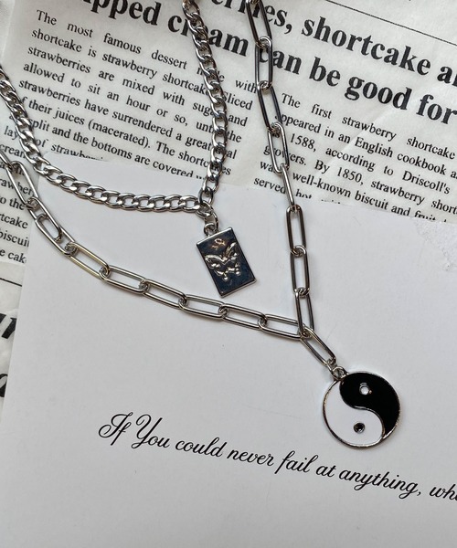 WEGO(ウィゴー)の「WEGO/レイヤーモチーフネックレス(ネックレス・レディース・シルバー/その他2/その他1/その他3/その他4/その他5・FREE)」の5枚目の写真