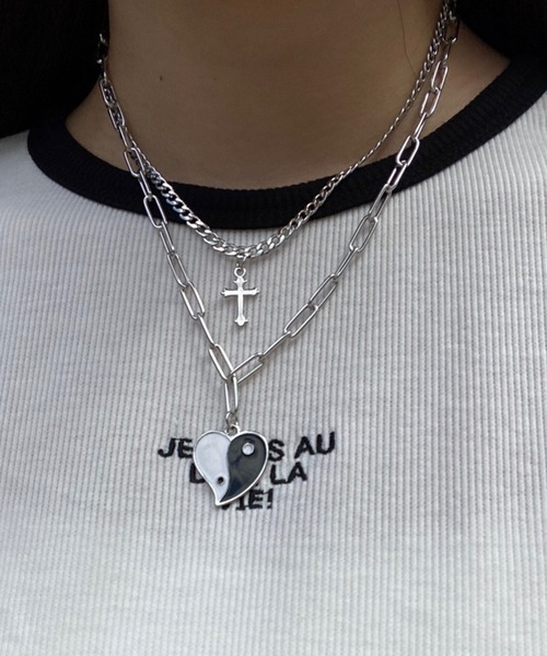 WEGO(ウィゴー)の「WEGO/レイヤーモチーフネックレス(ネックレス・レディース・シルバー/その他2/その他1/その他3/その他4/その他5・FREE)」の6枚目の写真