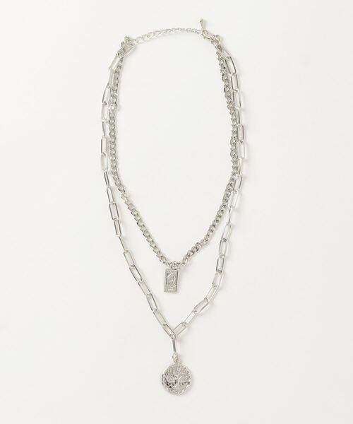 WEGO(ウィゴー)の「WEGO/レイヤーモチーフネックレス(ネックレス・レディース・シルバー/その他2/その他1/その他3/その他4/その他5・FREE)」の8枚目の写真