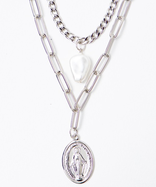 WEGO(ウィゴー)の「WEGO/レイヤーモチーフネックレス(ネックレス・レディース・シルバー/その他2/その他1/その他3/その他4/その他5・FREE)」の13枚目の写真