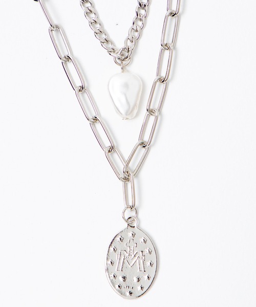 WEGO(ウィゴー)の「WEGO/レイヤーモチーフネックレス(ネックレス・レディース・シルバー/その他2/その他1/その他3/その他4/その他5・FREE)」の14枚目の写真