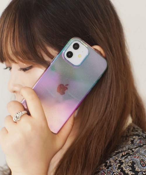 ammy.（エイミードット）の「【 ammy. / エイミードット 】 オーロラ ミラー iPhone ケース / 7, 8 , SE , X , XS , 11 , 11pro , 12mini , 12 , 12pro , 13 , 13pro , 14 , 14pro 対応（スマホケース/カバー・レディース・ブルー/ホワイト/マルチ・C/F/D/A/E/B/H/G/J/I）」の14枚目の写真