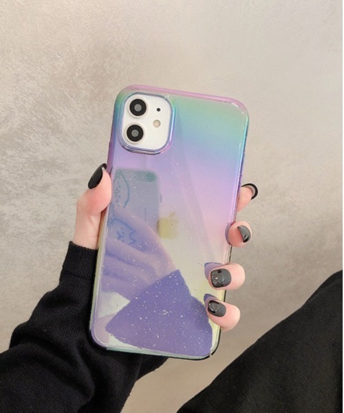 ammy.（エイミードット）の「【 ammy. / エイミードット 】 オーロラ ミラー iPhone ケース / 7, 8 , SE , X , XS , 11 , 11pro , 12mini , 12 , 12pro , 13 , 13pro , 14 , 14pro 対応（スマホケース/カバー・レディース・ブルー/ホワイト/マルチ・C/F/D/A/E/B/H/G/J/I）」の17枚目の写真