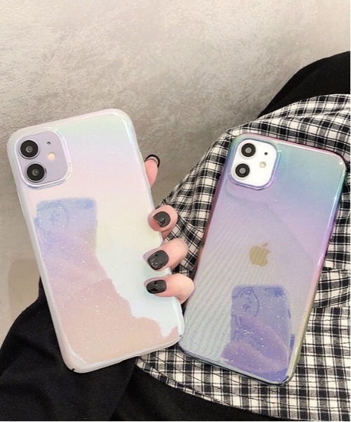 ammy.（エイミードット）の「【 ammy. / エイミードット 】 オーロラ ミラー iPhone ケース / 7, 8 , SE , X , XS , 11 , 11pro , 12mini , 12 , 12pro , 13 , 13pro , 14 , 14pro 対応（スマホケース/カバー・レディース・ブルー/ホワイト/マルチ・C/F/D/A/E/B/H/G/J/I）」の13枚目の写真