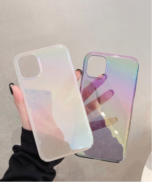 ammy.（エイミードット）の「【 ammy. / エイミードット 】 オーロラ ミラー iPhone ケース / 7, 8 , SE , X , XS , 11 , 11pro , 12mini , 12 , 12pro , 13 , 13pro , 14 , 14pro 対応（スマホケース/カバー・レディース・ブルー/ホワイト/マルチ・C/F/D/A/E/B/H/G/J/I）」の15枚目の写真