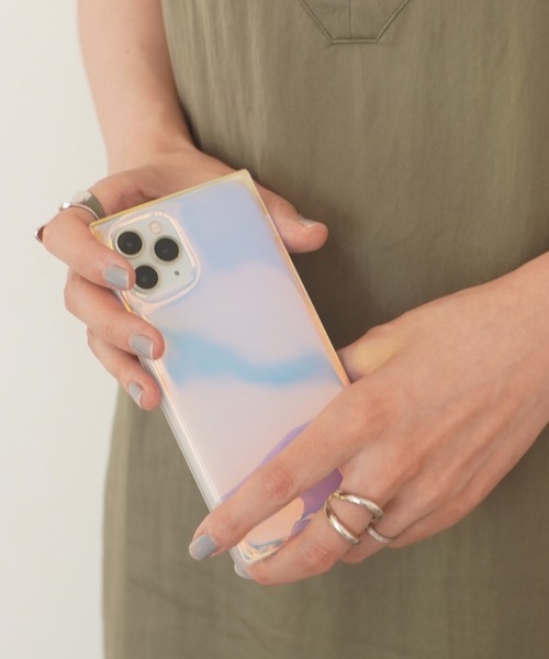 ammy.（エイミードット）の「【 ammy. / エイミードット 】 オーロラ ミラー iPhone ケース / 7, 8 , SE , X , XS , 11 , 11pro , 12mini , 12 , 12pro , 13 , 13pro , 14 , 14pro 対応（スマホケース/カバー・レディース・ブルー/ホワイト/マルチ・C/F/D/A/E/B/H/G/J/I）」の19枚目の写真