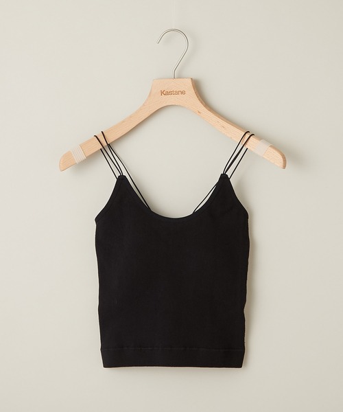 Kastane(カスタネ)の「カップ付きブラキャミ(キャミソール・レディース・ブラック/オレンジ/アイボリー/グリーン系その他/モカ/ダークグリーン・FREE)」の3枚目の写真