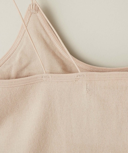 Kastane(カスタネ)の「カップ付きブラキャミ(キャミソール・レディース・ブラック/オレンジ/アイボリー/グリーン系その他/モカ/ダークグリーン・FREE)」の7枚目の写真