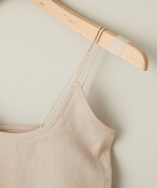 Kastane(カスタネ)の「カップ付きブラキャミ(キャミソール・レディース・ブラック/オレンジ/アイボリー/グリーン系その他/モカ/ダークグリーン・FREE)」の16枚目の写真