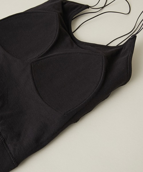 Kastane(カスタネ)の「カップ付きブラキャミ(キャミソール・レディース・ブラック/オレンジ/アイボリー/グリーン系その他/モカ/ダークグリーン・FREE)」の9枚目の写真