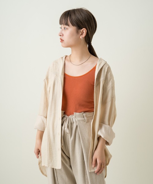 Kastane(カスタネ)の「カップ付きブラキャミ(キャミソール・レディース・ブラック/オレンジ/アイボリー/グリーン系その他/モカ/ダークグリーン・FREE)」の17枚目の写真