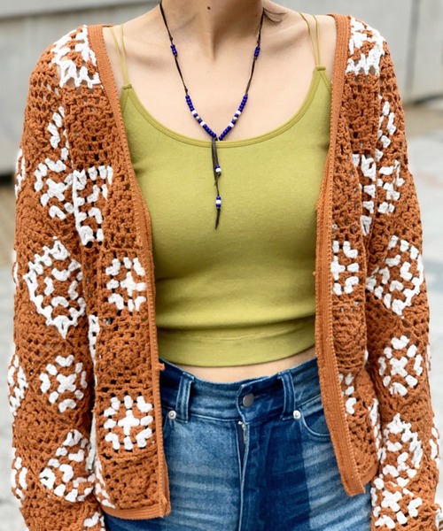 Kastane(カスタネ)の「カップ付きブラキャミ(キャミソール・レディース・ブラック/オレンジ/アイボリー/グリーン系その他/モカ/ダークグリーン・FREE)」の19枚目の写真