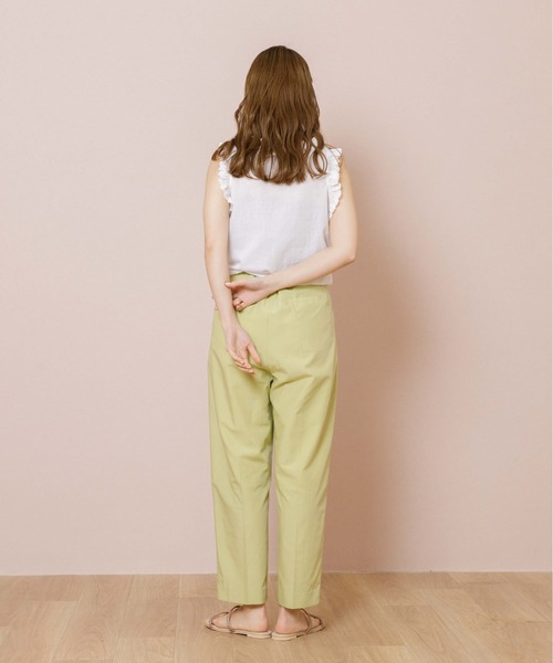 flower（フラワー）の「ワイドテーパードパンツ（その他パンツ・レディース・アイボリー/グリーン・FREE）」の13枚目の写真