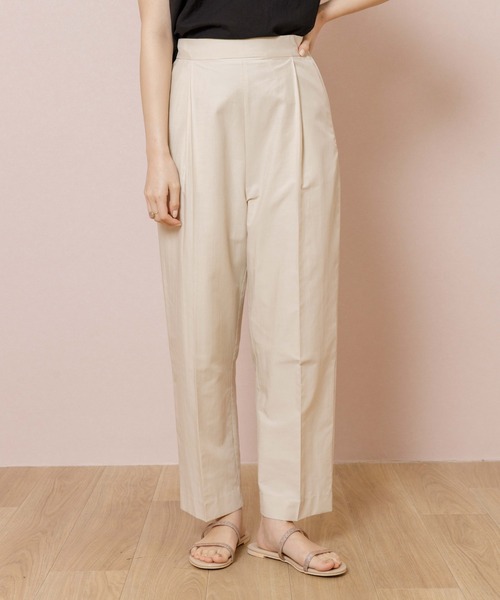 flower（フラワー）の「ワイドテーパードパンツ（その他パンツ・レディース・アイボリー/グリーン・FREE）」の15枚目の写真