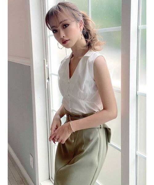 RESEXXY（リゼクシー）の「チュールドッキングスカート（スカート・レディース・ベージュ/カーキ/ブラック・FREE）」の14枚目の写真