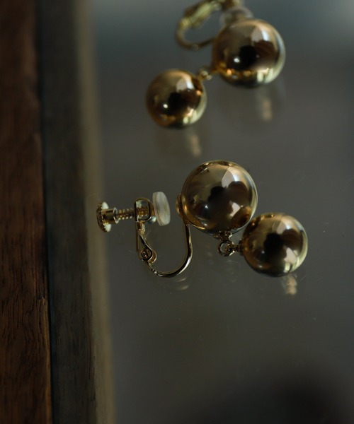 rapiecage（ラピエサージュ）の「Wメタルボールイヤリング（イヤリング・レディース・シルバー/ゴールド・FREE）」の7枚目の写真