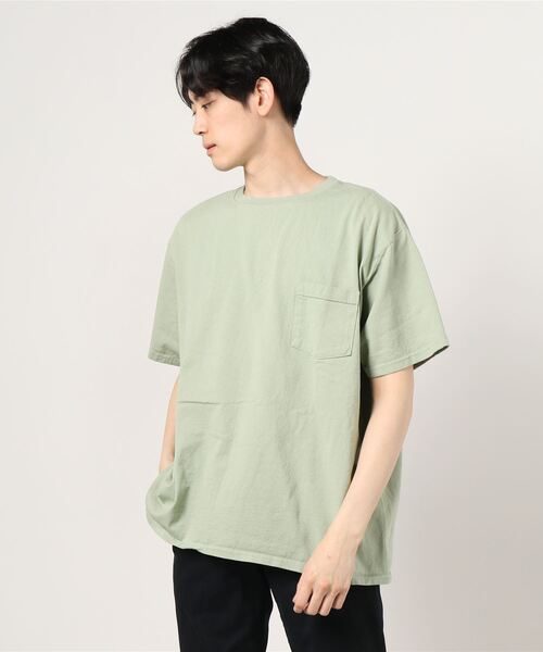 Goodwear(Since1983)(グッドウェア)の「GOODWEAR/グッドウェア SS POCKET TEE BIG ショートスリーブポケットTビッグ(Tシャツ/カットソー・メンズ・ベージュ/エメラルド/チャコール/ブラック/ホワイト/セージグリーン・XX-LARGE)」の5枚目の写真
