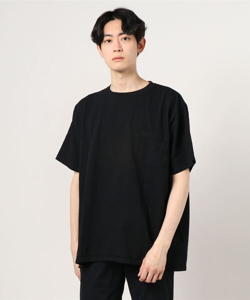 Goodwear(Since1983)(グッドウェア)の「GOODWEAR/グッドウェア SS POCKET TEE BIG ショートスリーブポケットTビッグ(Tシャツ/カットソー・メンズ・ベージュ/エメラルド/チャコール/ブラック/ホワイト/セージグリーン・XX-LARGE)」の3枚目の写真