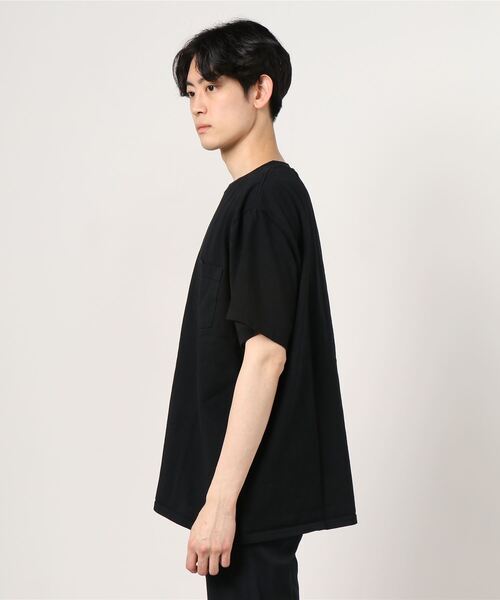 Goodwear(Since1983)(グッドウェア)の「GOODWEAR/グッドウェア SS POCKET TEE BIG ショートスリーブポケットTビッグ(Tシャツ/カットソー・メンズ・ベージュ/エメラルド/チャコール/ブラック/ホワイト/セージグリーン・XX-LARGE)」の7枚目の写真