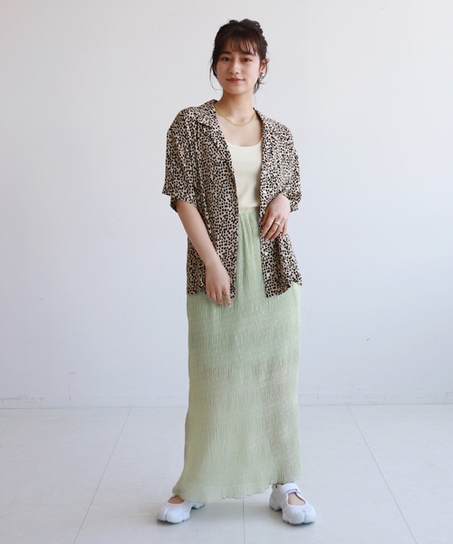 SLOBE citron.（スローブシトロン）の「SLOBE citron. ヴィンテージプリント開襟シャツ◆（シャツ/ブラウス・レディース・ベージュ/イエロー・FREE）」の13枚目の写真