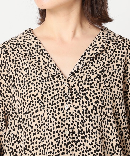 SLOBE citron.（スローブシトロン）の「SLOBE citron. ヴィンテージプリント開襟シャツ◆（シャツ/ブラウス・レディース・ベージュ/イエロー・FREE）」の17枚目の写真