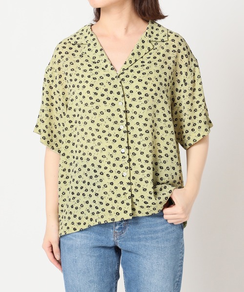 SLOBE citron.（スローブシトロン）の「SLOBE citron. ヴィンテージプリント開襟シャツ◆（シャツ/ブラウス・レディース・ベージュ/イエロー・FREE）」の11枚目の写真