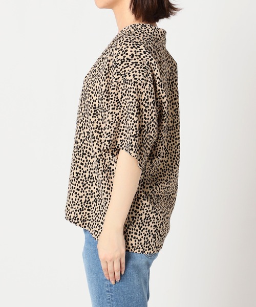 SLOBE citron.（スローブシトロン）の「SLOBE citron. ヴィンテージプリント開襟シャツ◆（シャツ/ブラウス・レディース・ベージュ/イエロー・FREE）」の3枚目の写真